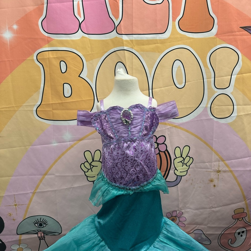 Disney Ariel Kids Costume - Purple and Teal - Picture 3 of 8